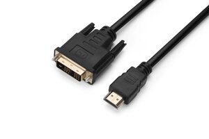 Кабель prologix premium HDMI/DVI V 1.3 M/M single link 181 0.5 м black PR-HDMI-DVI-P-01-30-05m