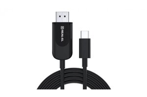 Кабель real-el CHD-180 HDMI/USB type-C M/M 1.8 м black EL123500044