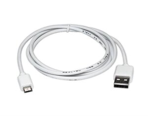 Кабель Real-el Pro USB/micro USB V 2.0 M/M 0.6 м білий EL123500022