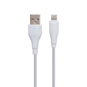 Кабель USB Borofone BX18 USB - Lightning 2м. Білий