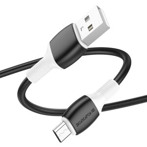 Кабель USB Borofone BX84 для заряджання та передачі даних USB на Micro-USB, 1м, струм до 2.4A №2