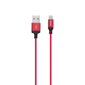 Кабель USB Hoco X14 Times Speed USB - Lightning Червоно-Чорний