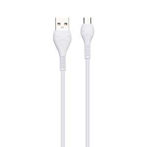 Кабель USB Hoco X37 Cool Power Charging USB - Micro USB 2,4 А Білий