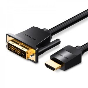 Кабель vention DVI - HDMI V 1.4 (M/M) 5 м black (ABFBJ)