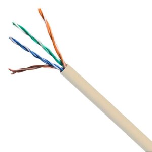 Кабель кручена пара ЗЗЦМ UTP LSZH 4х2х0.5 24 AWG Cat. 5e (UTP мідь внутрішній безгалогенний LSZH) бухта 305м