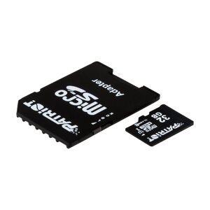 Карта пам'яті з адаптером Micro SDHC Patriot LX Series 32gb UHS-1 Class 10 Black