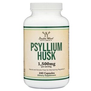 Клітчатка Double Wood Supplements Psyllium Husks 750 mg 240 Caps