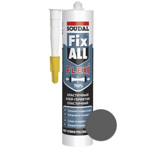 Клей-герметик SOUDAL FIX ALL Flexi сірий 290мл