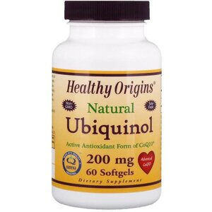 Коензім Healthy Origins Ubiquinol Kaneka Q+ 200 mg 60 Softgels