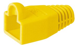 Ковпачок ізолюючий з вушком Lucom FreeEnd-RJ45 UTP5e 6.4mm жовтий (62.09.8264)