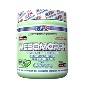 Комплекс до тренування Aps Mesomorph 388g ver4 (Geranium Extract) 388 g /25 servings/ Green Apple Candy