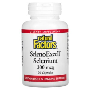 Комплекс Селен і Молібден Natural Factors SelenoExcell Selenium 200 mcg 90 Caps