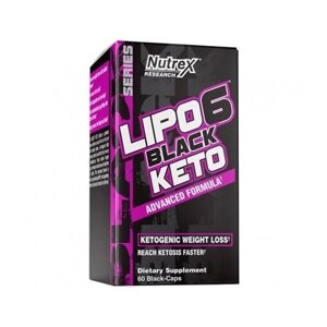 Комплексний жіроспалювач Nutrex Lipo-6 Black Keto 60 Caps