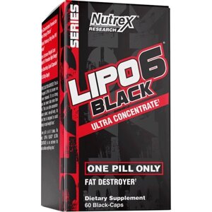 Комплексний жіроспалювач Nutrex Lipo-6 Black Ultra Concentrate 60 Caps