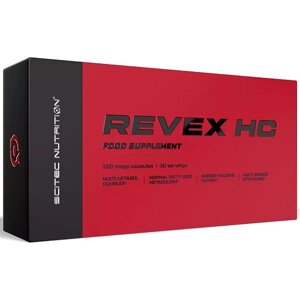 Комплексний жіроспалювач Scitec Nutrition Revex HC 120 Caps