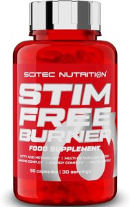 Комплексний жіроспалювач Scitec Nutrition Stim Free Burner 90 Caps