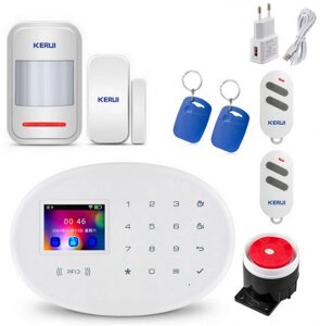 Комплект GSM сигналізації Kerui alarm W20 Start з Wi-Fi (HFKKK78FD)