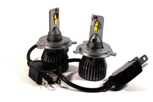 Комплект LED ламп HeadLight F1X H4 (P43t) 52W 12V 8400Lm з активним охолодженням ( збільшена світловіддача )