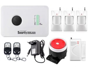 Комплект сигналізації GSM Alarm System G10C modern plus для 2-кімнатної квартири Білий (GFBVC208CDHUDKL)