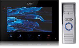 Комплект відеодомофона Slinex SQ-07MTHD Black і ML-15HD Silver