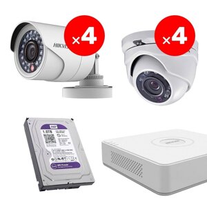 Комплект відеоспостереження Hikvision Mix-1-8