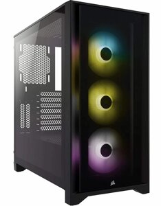 Корпус Corsair iCUE 4000X RGB Tempered Glass Black (CC-9011204-WW) без БП