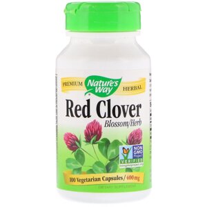 Червона конюшина Nature's Way Red Clover 400 мг 100 вегетаріанських капсул (NWY16000)