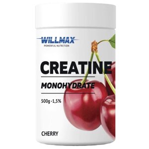 Креатин моногідрат Willmax Creatine Monohydrate 500 g /100 servings/ Cherry