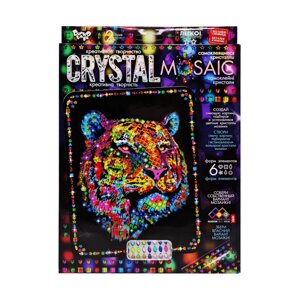 Креативна творчість "Crystal mosaic Тигр Danko Toys CRM-02-01 6 форм елементів