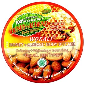 Крем для тіла Wokali WKL243 Honey + Almond Body Butter 240 г