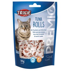 Ласощі для кішок PREMIO Tuna Rolls Trixie з тунцем та куркою 50гр (TX-42732)