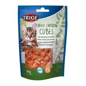 Ласощі для кішок Trixie 42717 Premio Cheese Chicken Cubes сирно-курячі кубики 50 г (4011905427171)