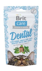 Ласощі для котів Brit Care Dental з індичкою 50 г (8595602521371)