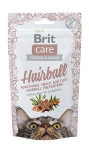 Ласощі для котів Brit Care Hairball з качкою 50 г (8595602521395)