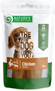 Ласощі для собак стики з курки Nature's Protection snack for dogs chicken sticks 75 г (SNK46108) (4771317461087)