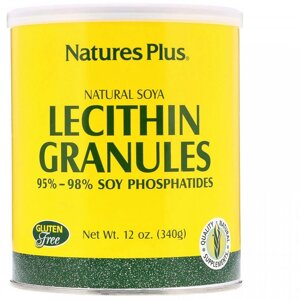 Лецитин Nature's Plus Lecithin Granules Natural Soya 12 oz 340 g /45 servings/