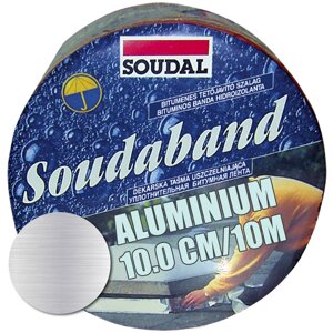 Стрічка бітумна алюмінієва герметизуюча SOUDABAND 10см/10м