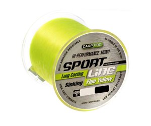 Ліска CARP PRO Sport Line Fluo Yellow 1000м / 0.265мм