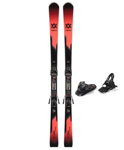 Лижі гірські із кріпленням Volkl Deacon Prime (130 см) Marker FDT TP 10 80 mm Black/Red