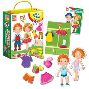 Магнитная одевашка Vladi Toys Модники укр (VT3702-06)