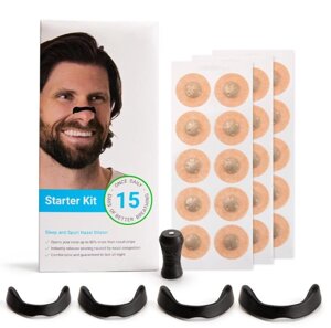 Магнітний розширювач для носа No Brand покращення дихання та зменшення хропіння Чорний (2104618539)