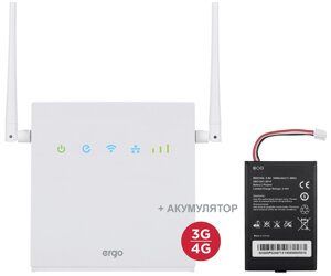 Маршрутизатор LTE CPE Wi-Fi роутер ERGO R0516 із акумулятором (6529790)