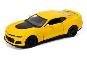 Машинка chevrolet camaro ZL1 5 kinsmart KT5399W інерційна 1:36 жовтий