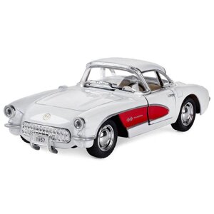 Машинка інерційна Kinsmart Chevrolet Corvette 1957 KT5316W 1:34 Білий