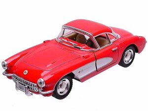 Машинка інерційна Kinsmart Chevrolet Corvette 1957 KT5316W 1:34 Червоний