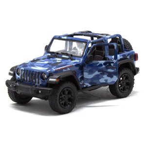 Машинка KINSMART Jeep Wrangler camo edition синій (KT5420WA)