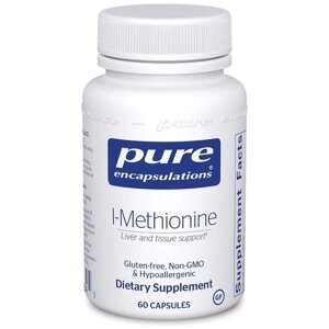 Метіонін Pure Encapsulations L-Methionine 60 Caps PE-00184