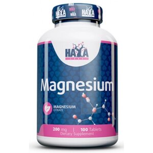 Мікроелемент Магній Haya Labs Magnesium Citrate 200 mg 100 Tabs