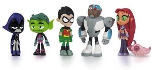 Міні-фігурки Neca Teen Titans Go Deluxe юні титани набір 6 шт 5 см ПВХ