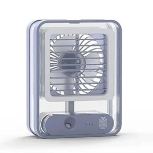 Міні акумуляторний кондиціонер від USB Transparent Spray Light Fan (UKC-01)